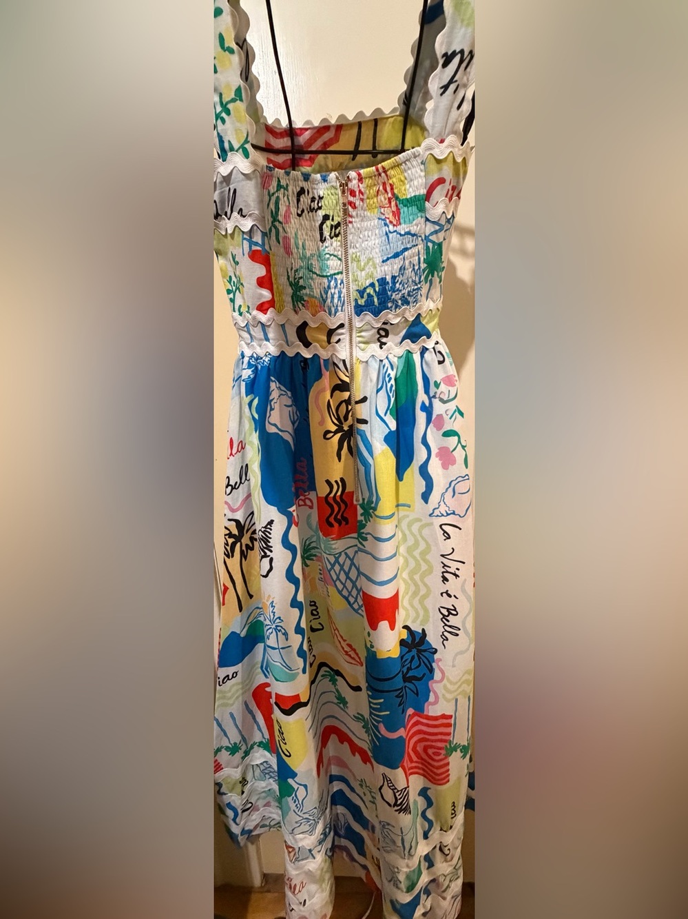 Sleeveless Multi-Color Print Maxi Dress - Picture 7 of 11